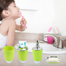Load image into Gallery viewer, Lime Green Bathroom Accessory Set