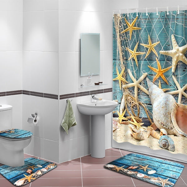 Sea Shell Shower Bathroom Accessory Set – Heavenly Designs Watson Bathroom  Accessories