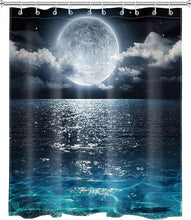 Load image into Gallery viewer, Blue Moon Shower Curtain  180x180 cm