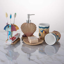 이미지를 갤러리 뷰어에 로드 , Beach Bathroom Accessory Set