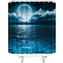 이미지를 갤러리 뷰어에 로드 , Blue Moon Shower Curtains