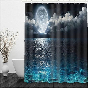 Blue Moon Shower Curtains