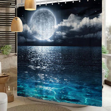 이미지를 갤러리 뷰어에 로드 , Blue Moon Shower Curtains