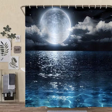 Load image into Gallery viewer, Blue Moon Shower Curtain  180x180 cm