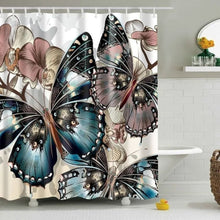 Load image into Gallery viewer, Butterfly Shower Curtain Bathroom Accessory Set