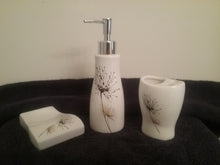 이미지를 갤러리 뷰어에 로드 , Brown and Black Ceramic Bathroom Accessory Set