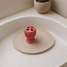 Load image into Gallery viewer, Yellow or Pink Ceramic Bathroom Accessory Set