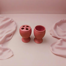 Load image into Gallery viewer, Yellow or Pink Ceramic Bathroom Accessory Set