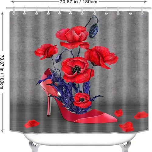 Red Shower Curtain