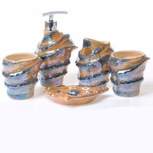 画像をギャラリービューアに読み込む, Seashell Conch Bathroom Accessory Set