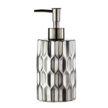 Load image into Gallery viewer, Silver Gray Ceramic Bathroom Accessory Set