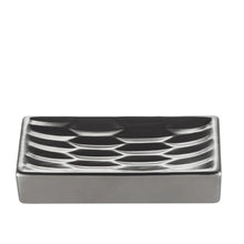 Load image into Gallery viewer, Silver Gray Ceramic Bathroom Accessory Set