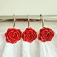 Load image into Gallery viewer, Red Shower Curtain