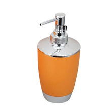 Load image into Gallery viewer, Orange And Silver Bathroom Accessory Set