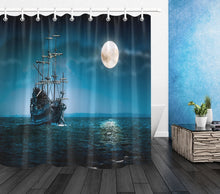 Load image into Gallery viewer, Pirate Ship Shower Curtain Set