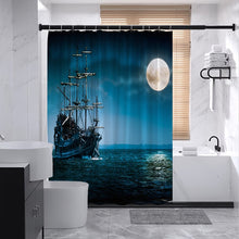 Load image into Gallery viewer, Pirate Ship Shower Curtain Set