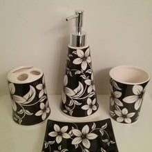 Load image into Gallery viewer, White Orchids Bathroom Accessory Set