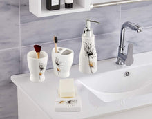 Load image into Gallery viewer, Brown and Black Bathroom Accessory Set