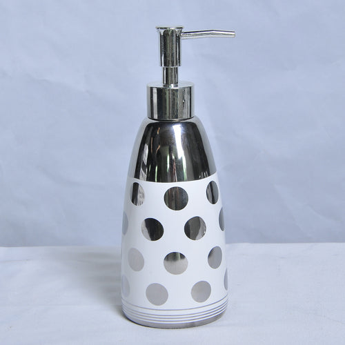 Silver Bathroom Accessory Set