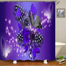 Load image into Gallery viewer, Purple Shower Curtain Set