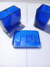 Carregar imagem no visualizador da galeria, Dark Blue Acrylic Bathroom Accessory Set