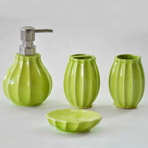 Apple Green Chartreuse Ceramic Bathroom Set