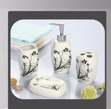 Load image into Gallery viewer, Taupe and Black Bathroom Accessory Set - watson-bathroom-accessories
